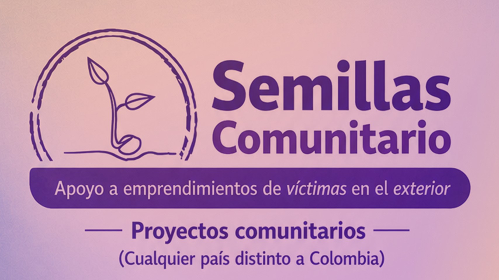 Unidad para las Víctimas abre convocatoria internacional de “Semillas” para financiar proyectos comunitario