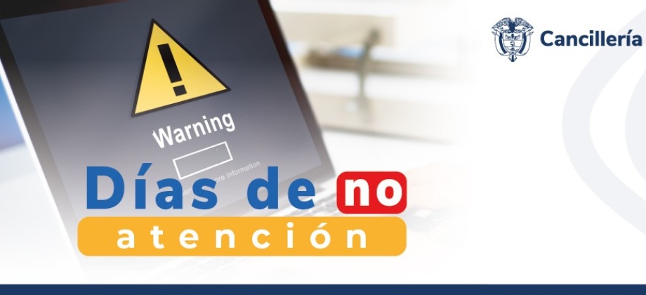 Por festivo del 1 de enero de 2024 no habrá atención al público en la Embajada de Colombia en China y su Consulado en Beijing